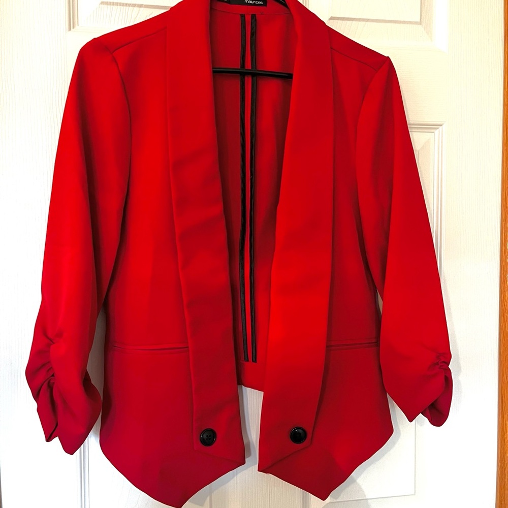 Maurices Vibrant Red Blazer